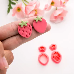 Strawberry Shape D 2 Piece Clay Cutters